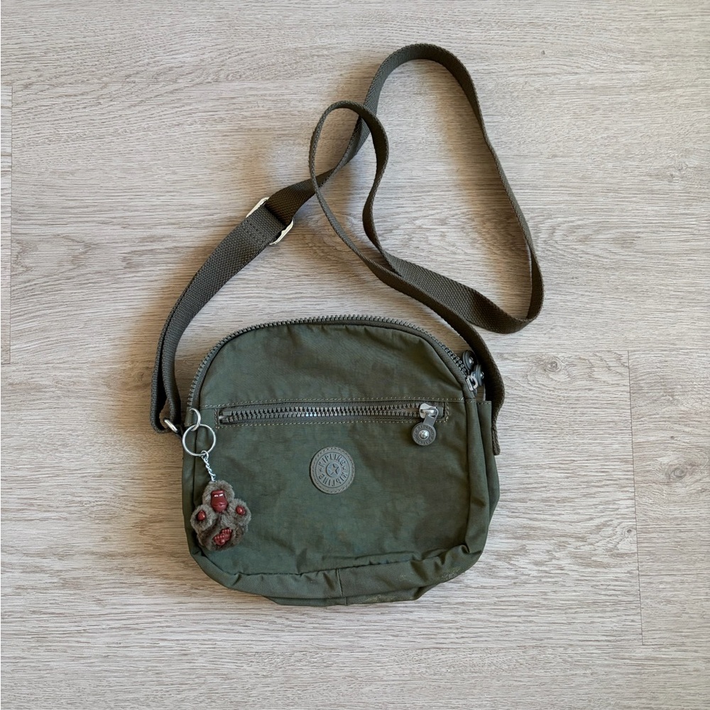 Kipling Olive Green Crossbody Bag